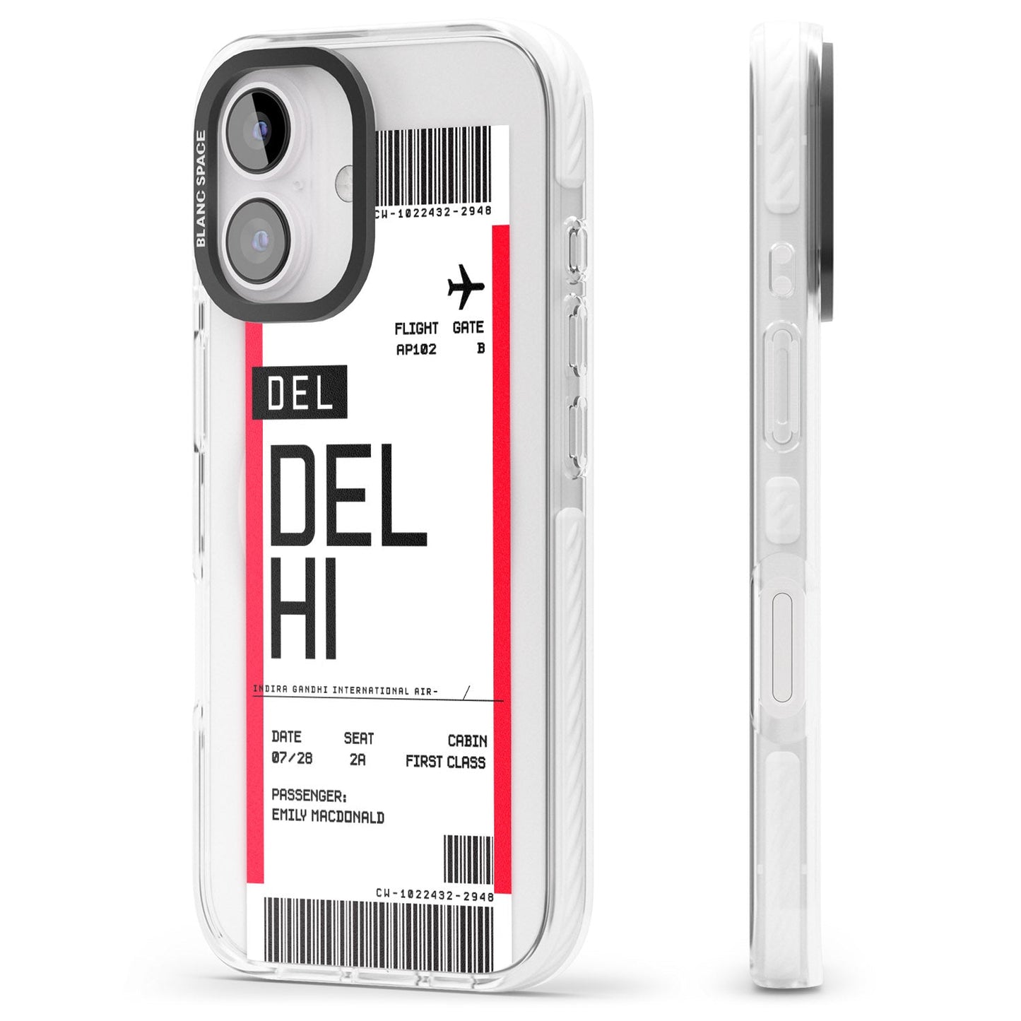 Personalised Delhi Boarding Pass