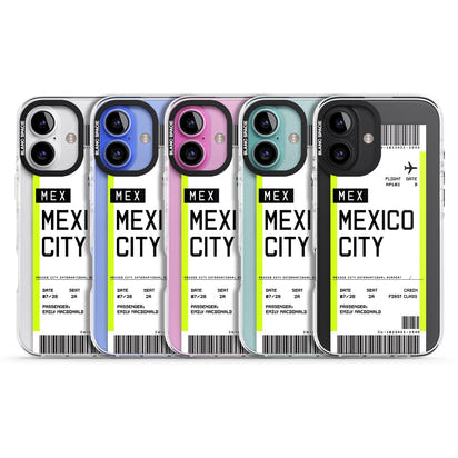 Carte d'embarquement personnalisée pour Mexico