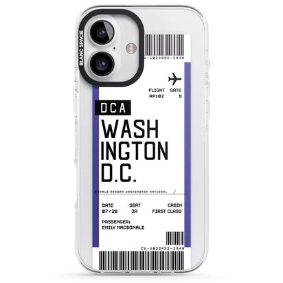 Personalised Washington D.C. Boarding Pass