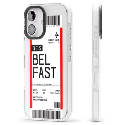 Personalised Belfast Boarding Pass