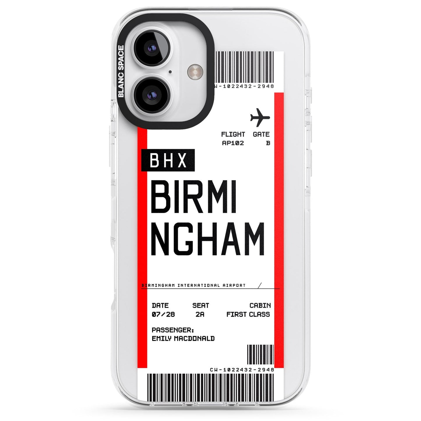 Personalised Birmingham Boarding Pass