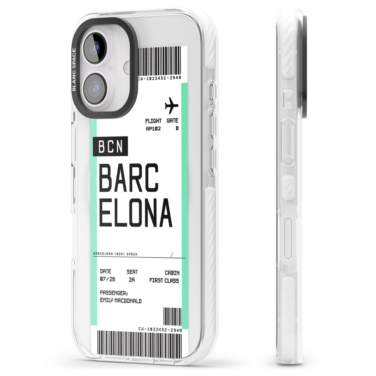 Personalised Barcelona Boarding Pass