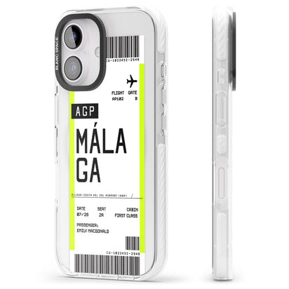 Personalised Málaga Boarding Pass
