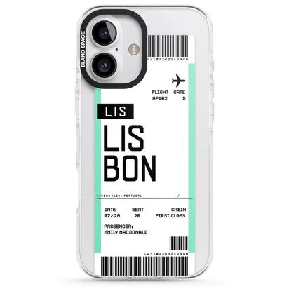 Personalised Lisbon Boarding Pass