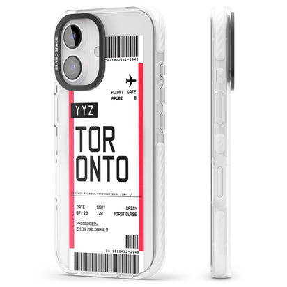 Personalised Toronto Boarding Pass