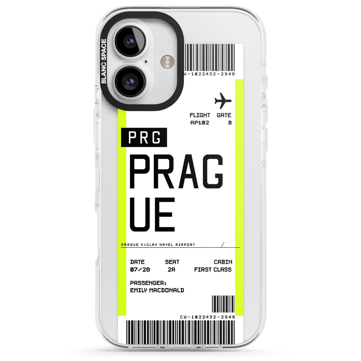 Personalised Prague Boarding Pass