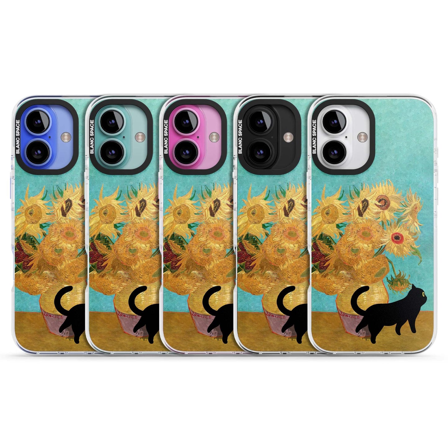 Cat with Van Gogh's Sunflowers