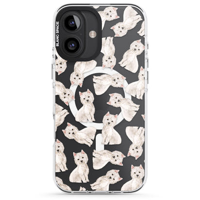 Motif de chien Westie