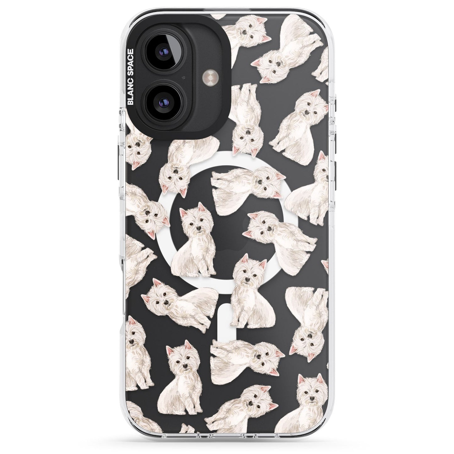 Motif de chien Westie