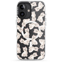 Motif de chien Westie