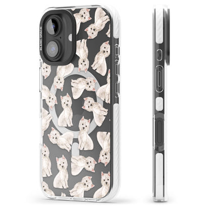 Motif de chien Westie