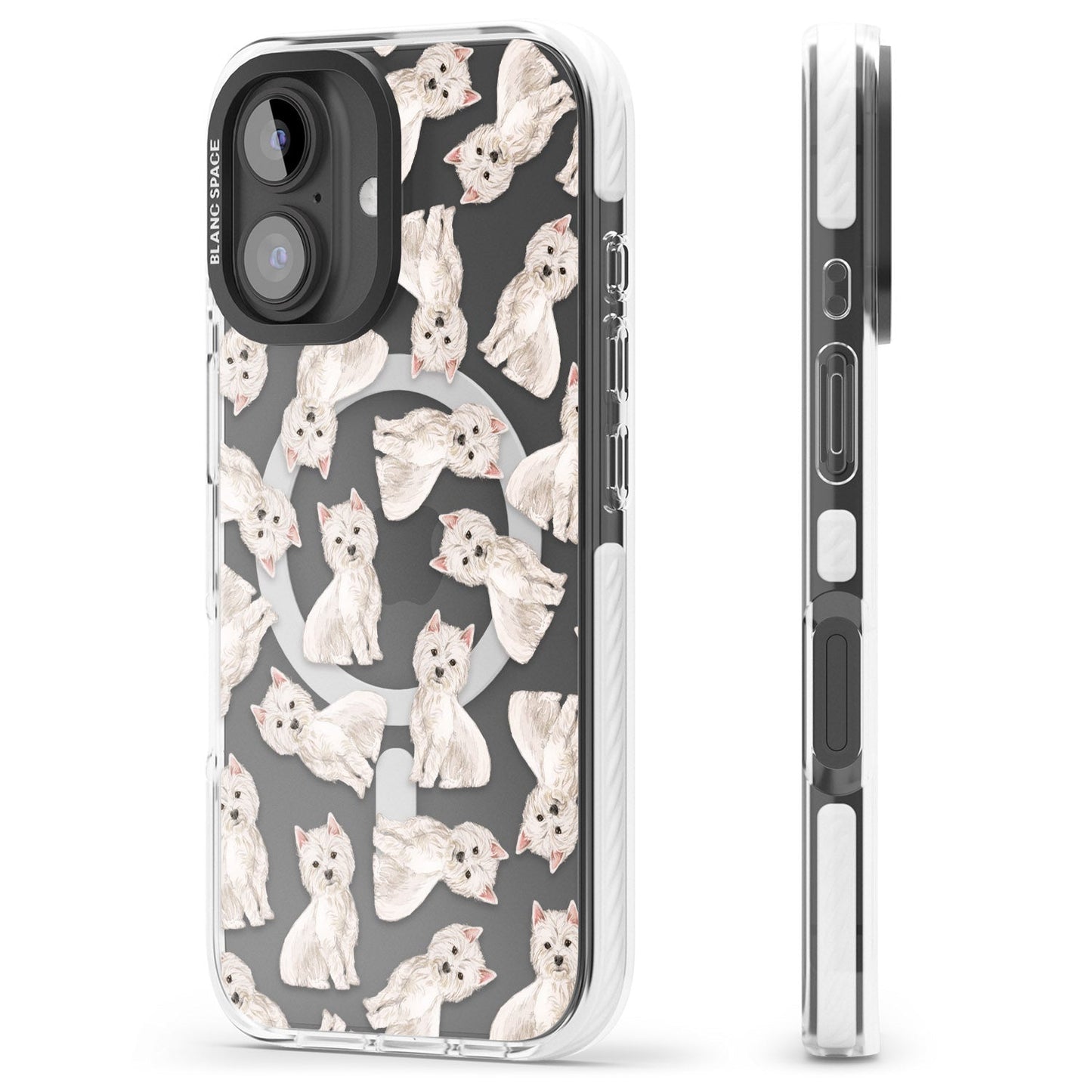 Motif de chien Westie