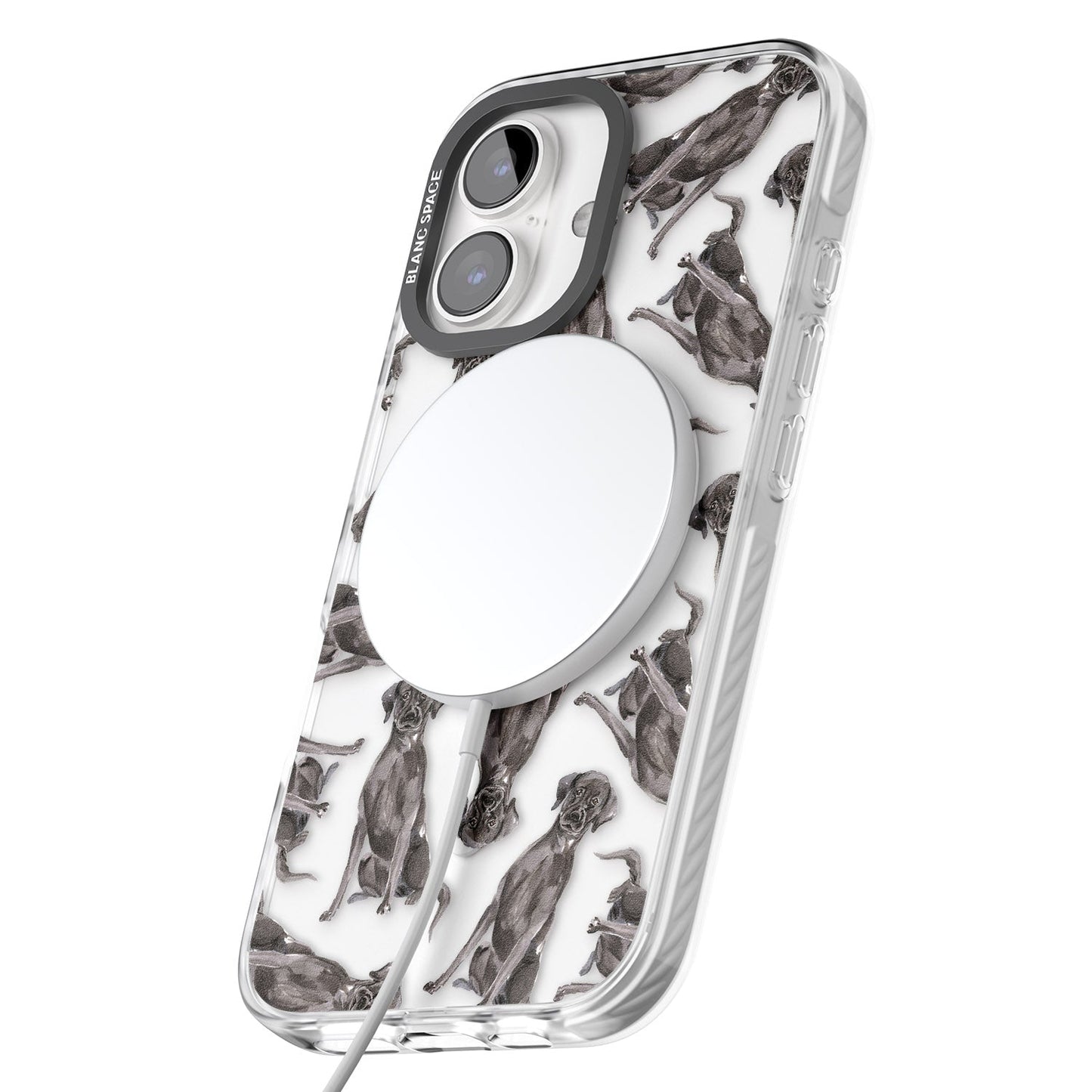 Black Labrador Watercolor Pattern