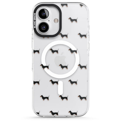 Dachshund Pattern Clear