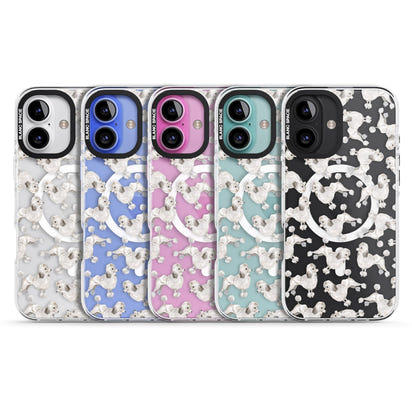 Pudel-Aquarellmuster