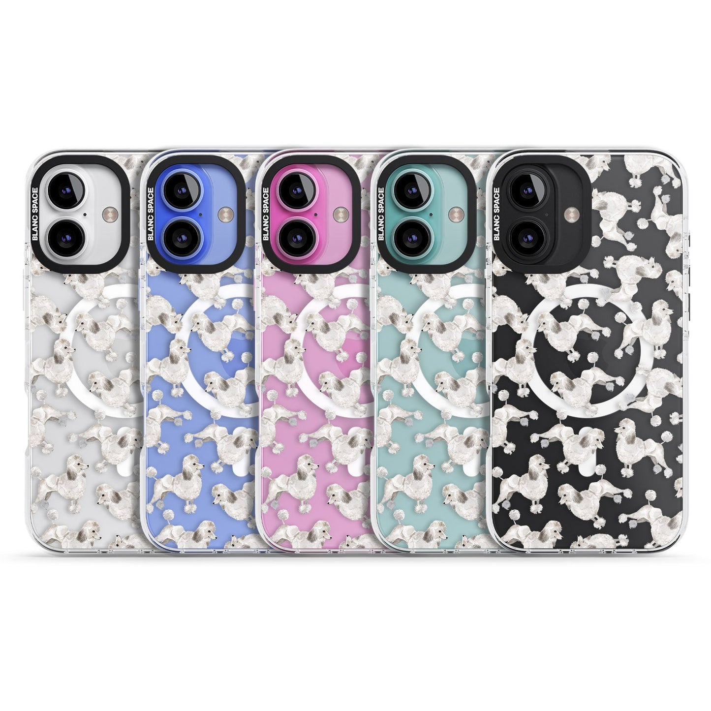 Pudel-Aquarellmuster