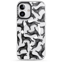 German Shepherd Pattern Black