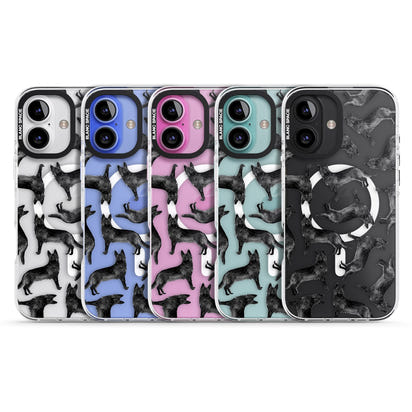 German Shepherd Pattern Black