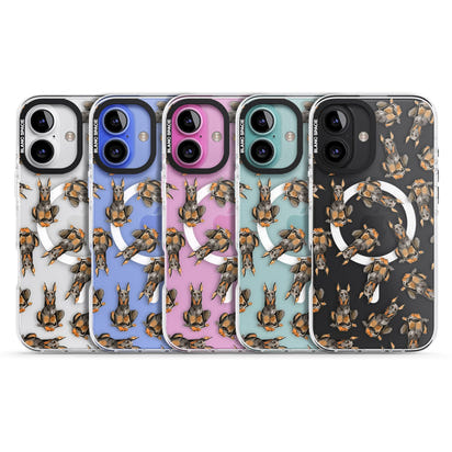 Doberman Watercolor Dog