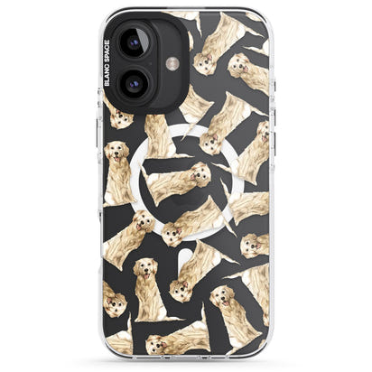 Motif aquarelle de Golden Retriever