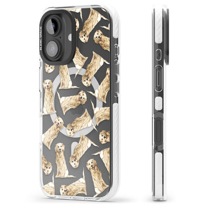 Motif aquarelle de Golden Retriever