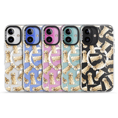 Motif aquarelle de Golden Retriever