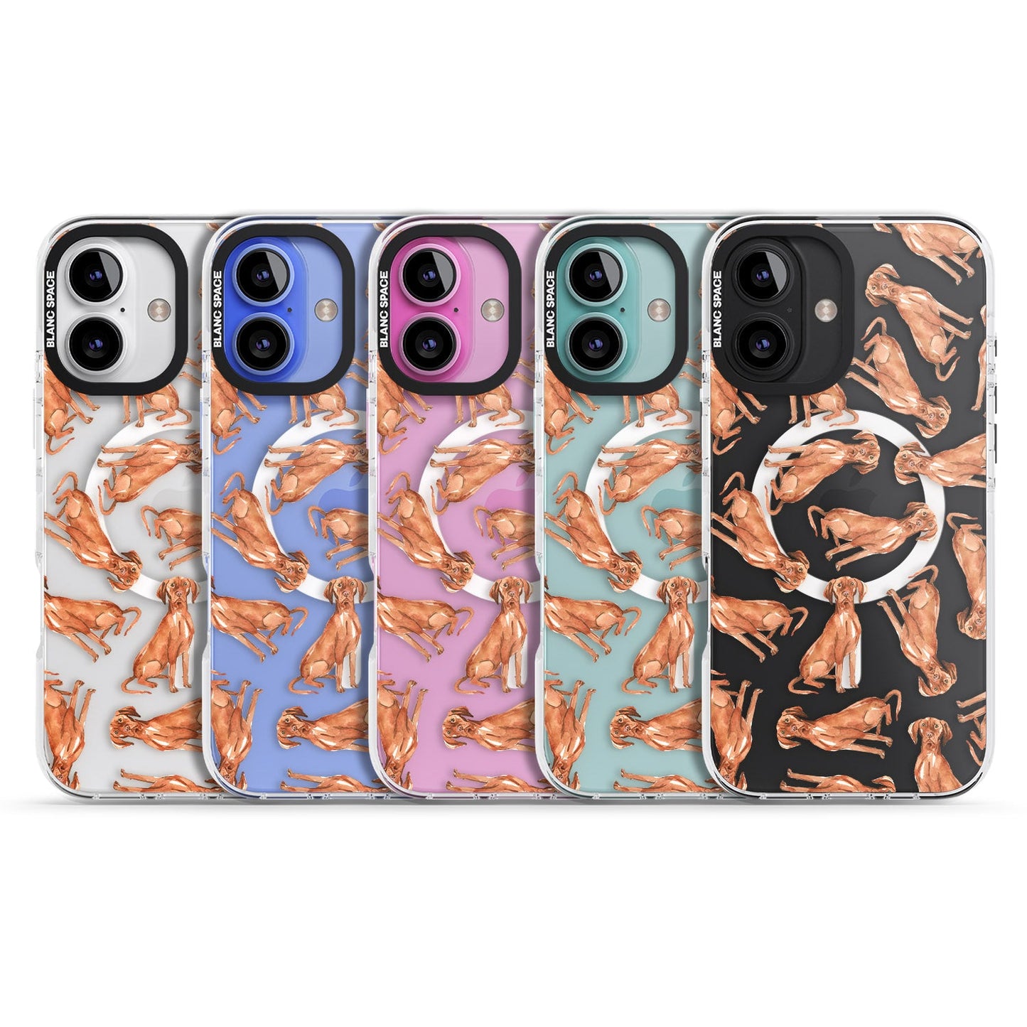 Hungarian Vizsla Watercolor Pattern