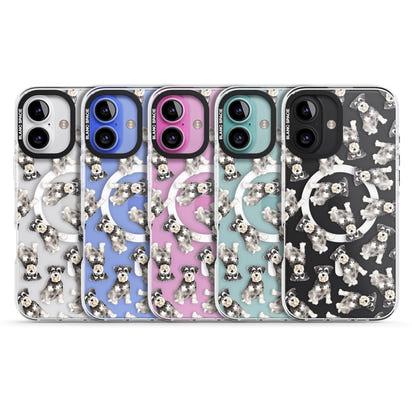 Aquarellzeichnung eines Zwergschnauzers