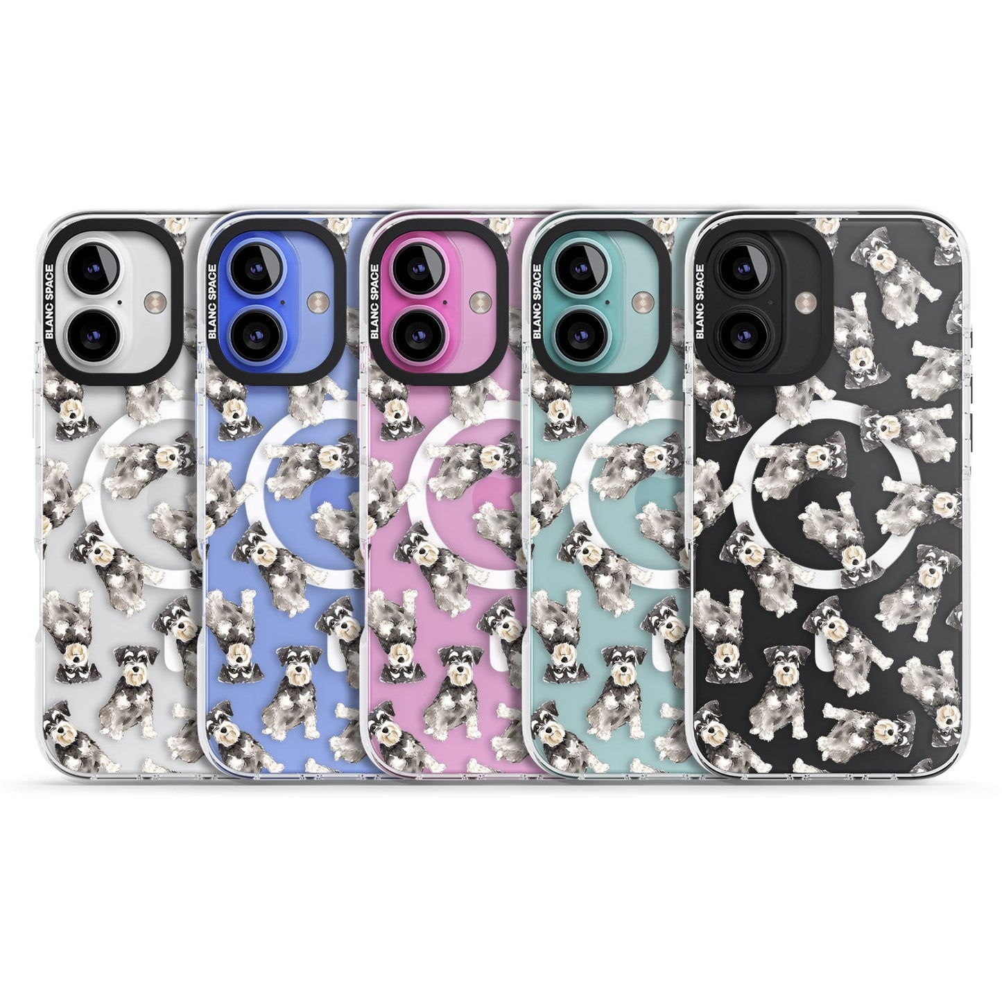 Aquarellzeichnung eines Zwergschnauzers