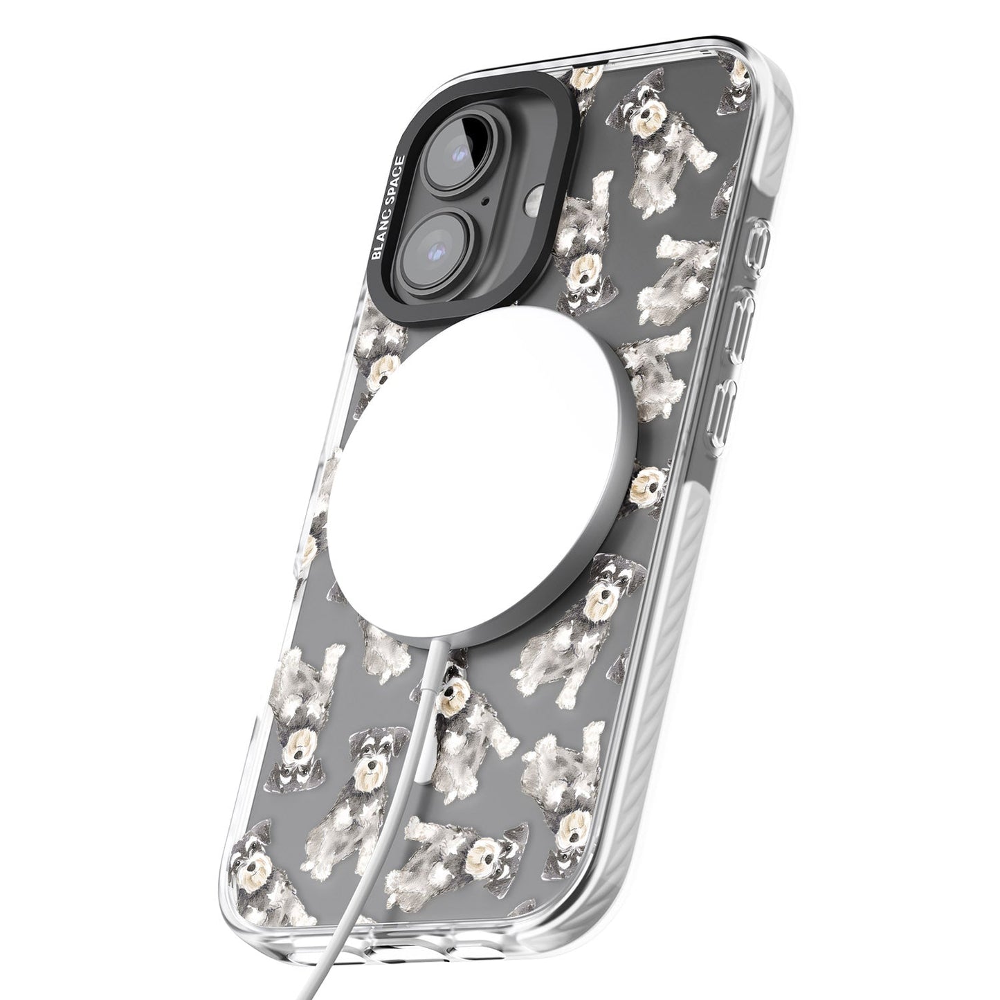 Aquarellzeichnung eines Zwergschnauzers