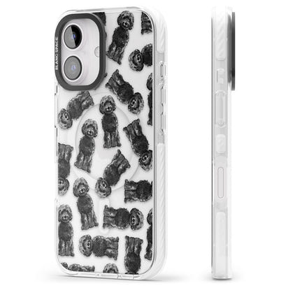 Black Cockapoo Watercolor