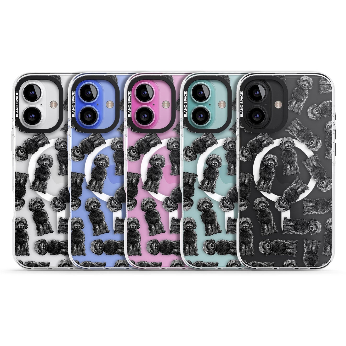 Black Cockapoo Watercolor