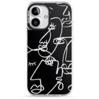 Abstract Line Art Clear Black