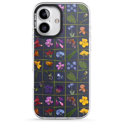 Grille de fleurs sauvages