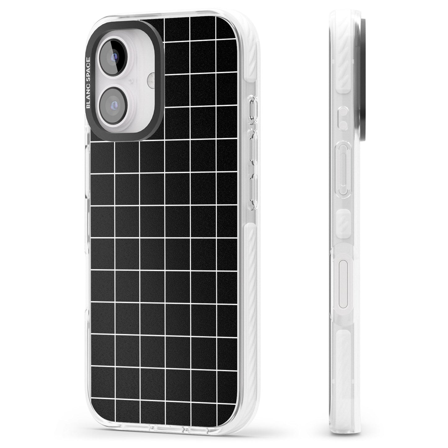 Minimalist Grid Pattern Black