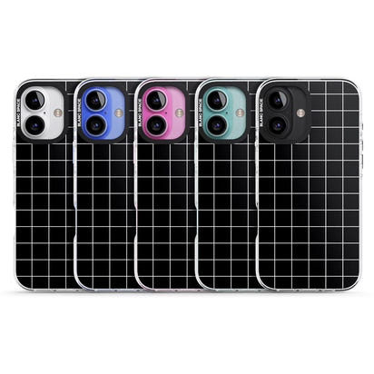 Minimalist Grid Pattern Black
