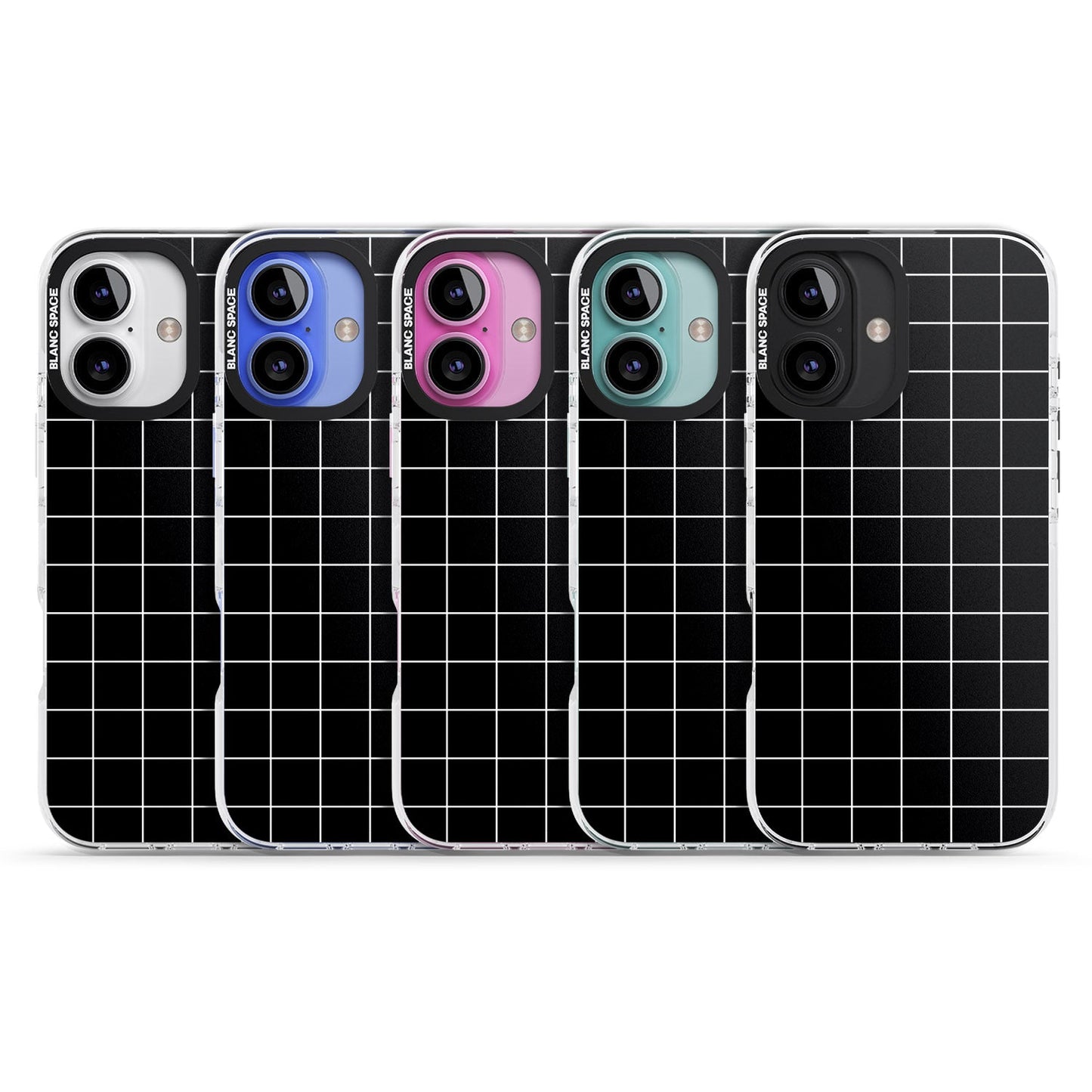 Minimalist Grid Pattern Black