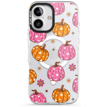 Motif de citrouilles Fleurs et Étoiles