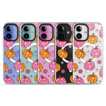 Motif de citrouilles Fleurs et Étoiles