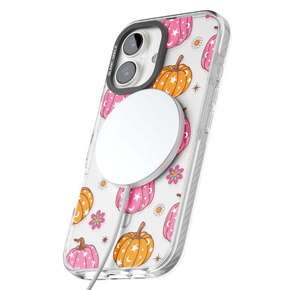 Motif de citrouilles Fleurs et Étoiles