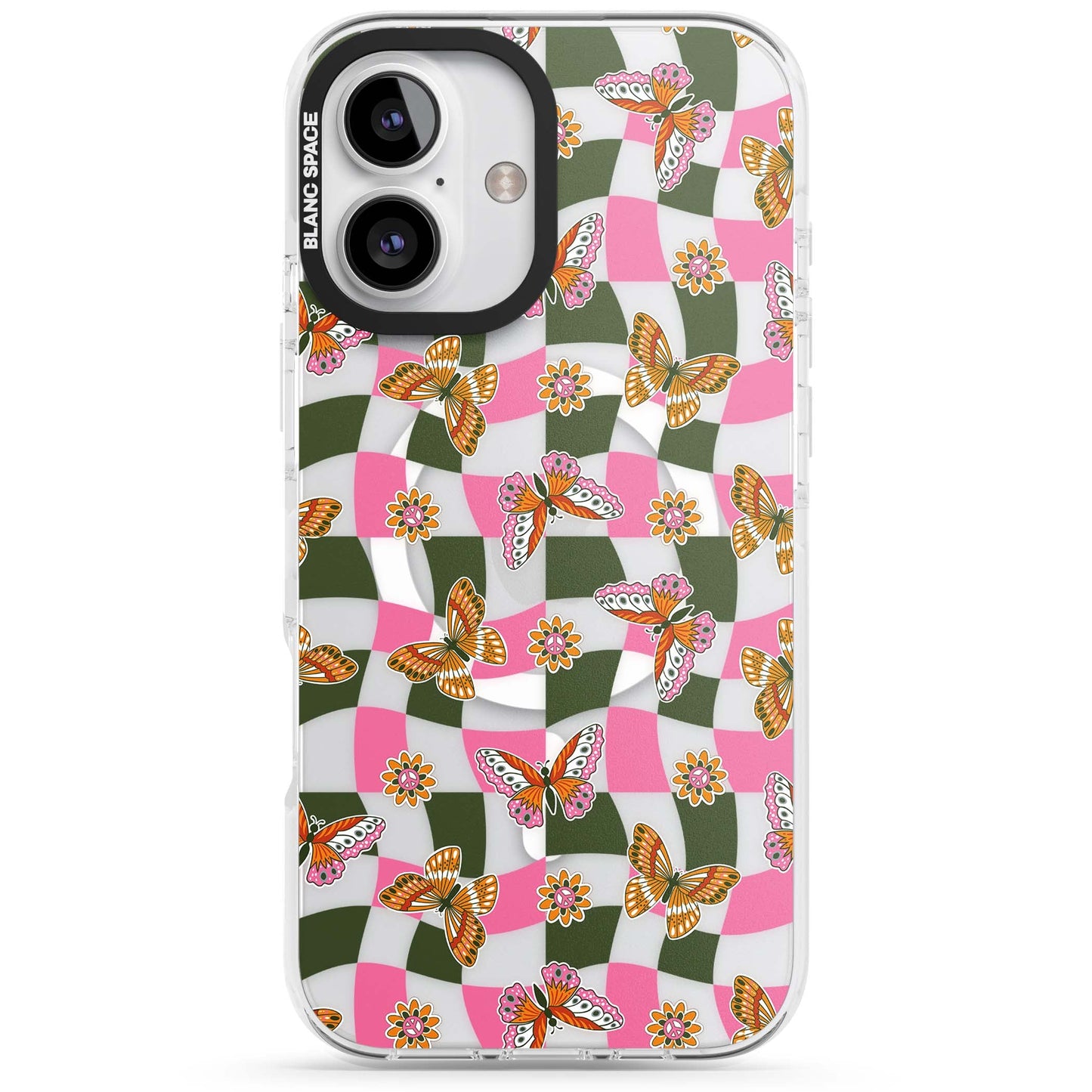 Wavy Butterfly Checked Pattern