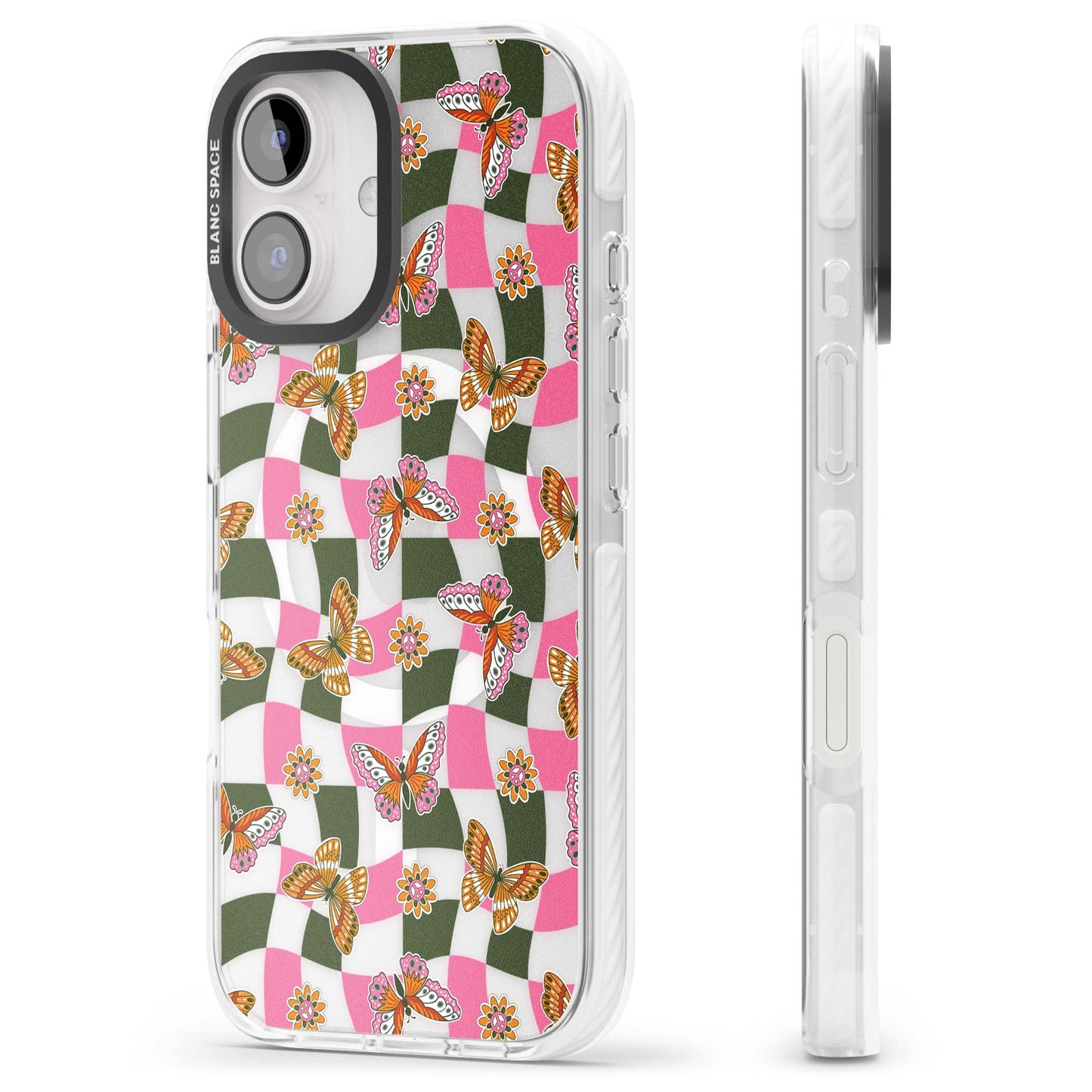 Wavy Butterfly Checked Pattern