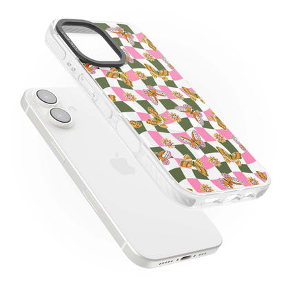 Wavy Butterfly Checked Pattern