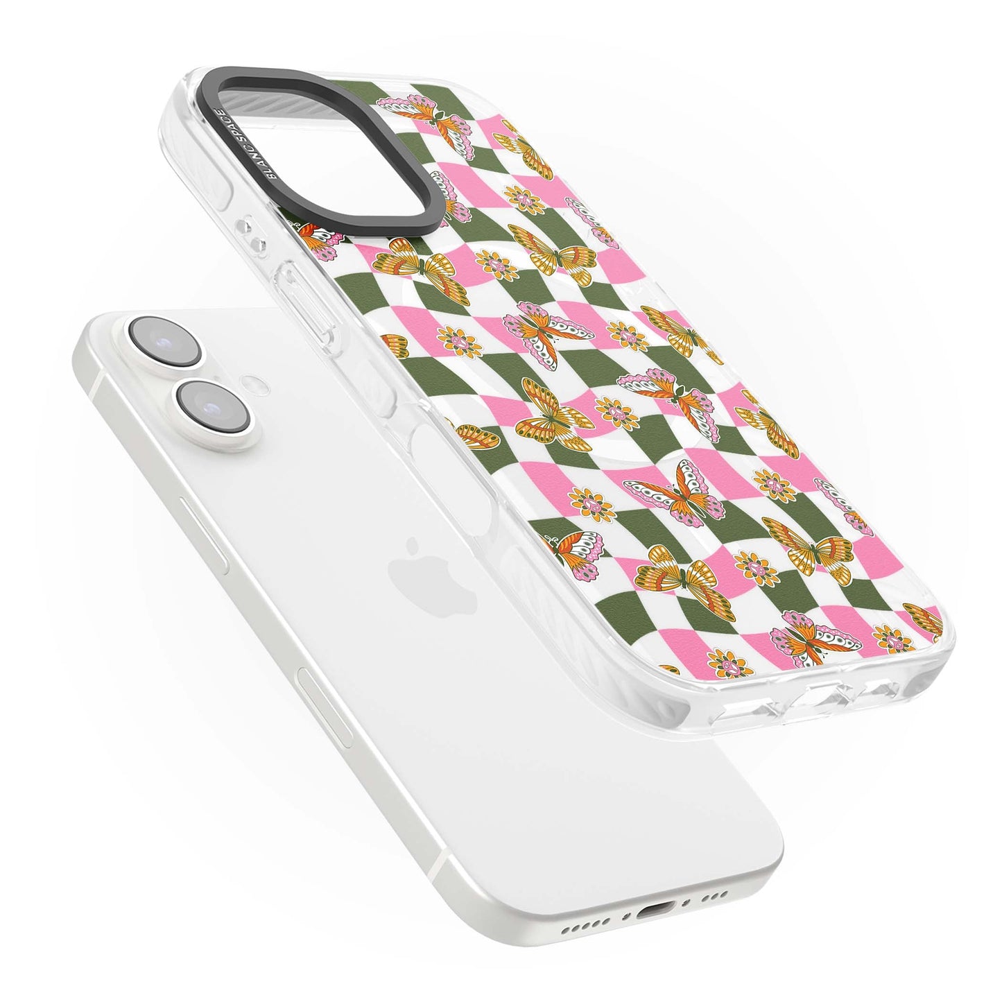 Wavy Butterfly Checked Pattern