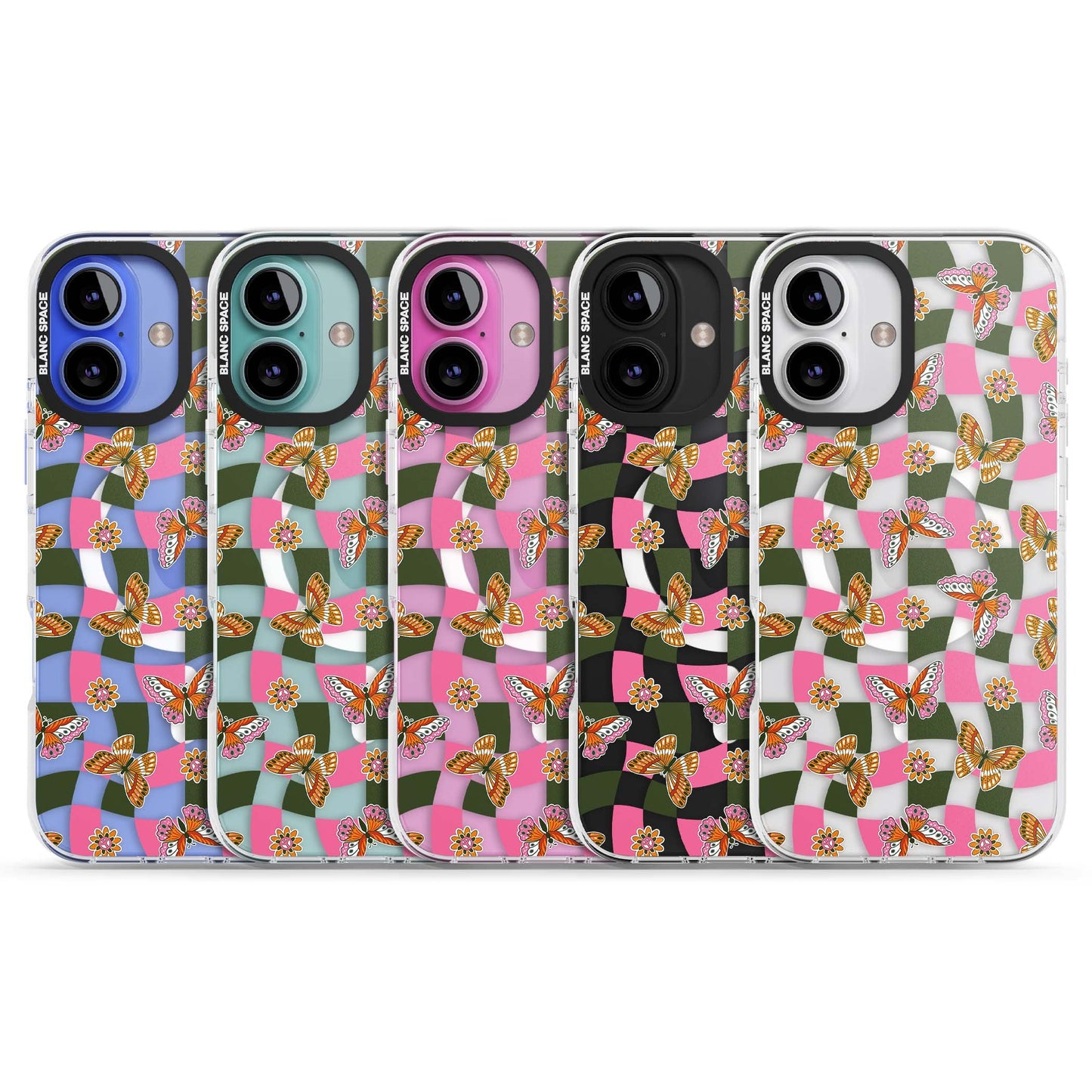 Wavy Butterfly Checked Pattern