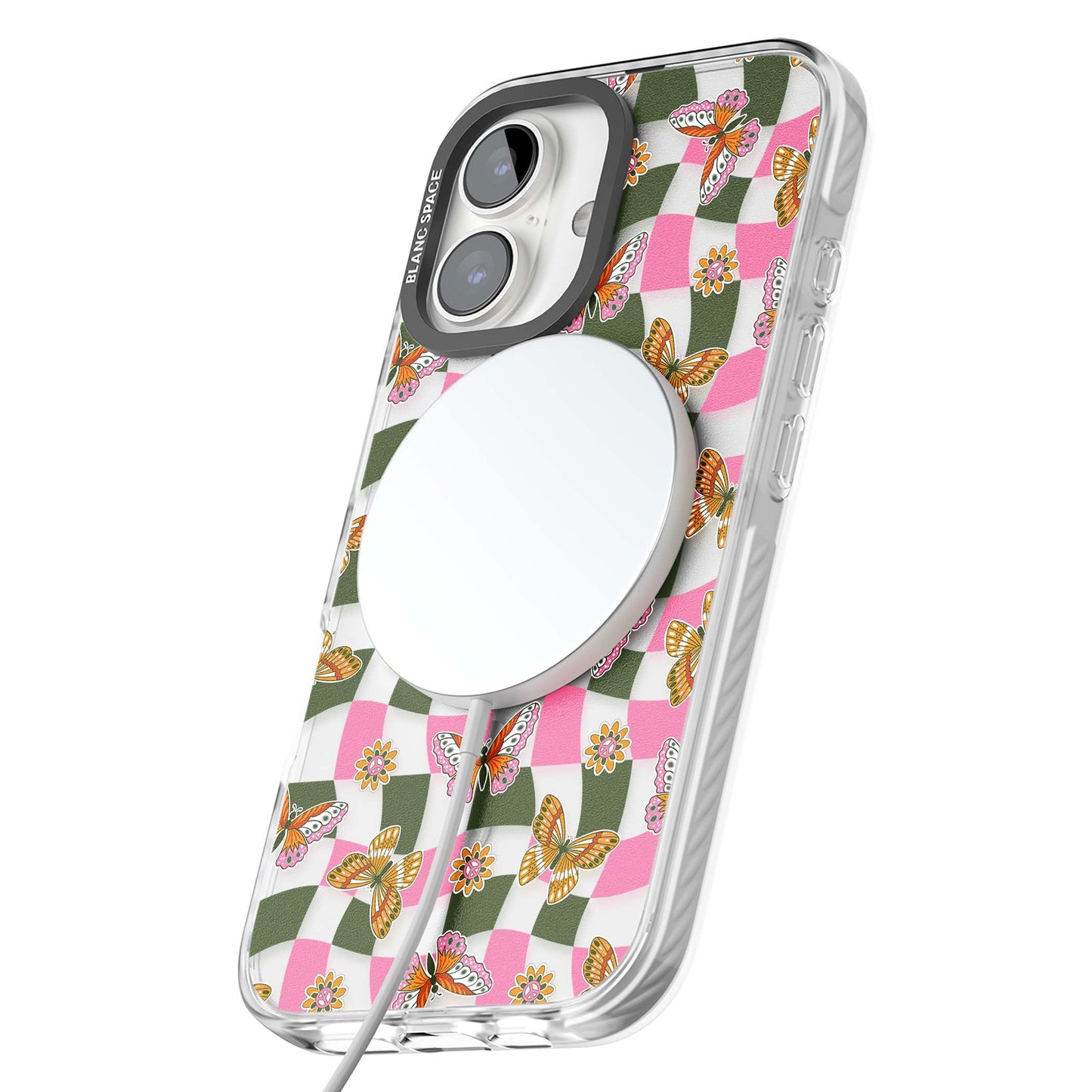 Wavy Butterfly Checked Pattern