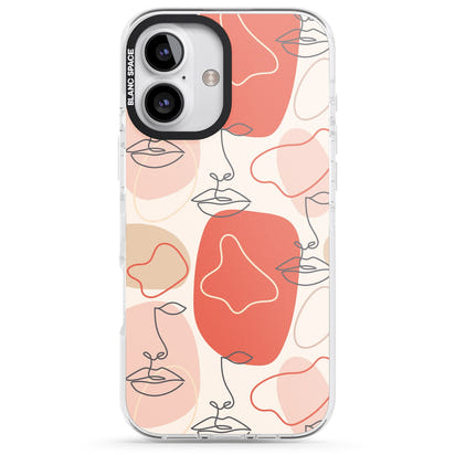 Abstract Face Line Art