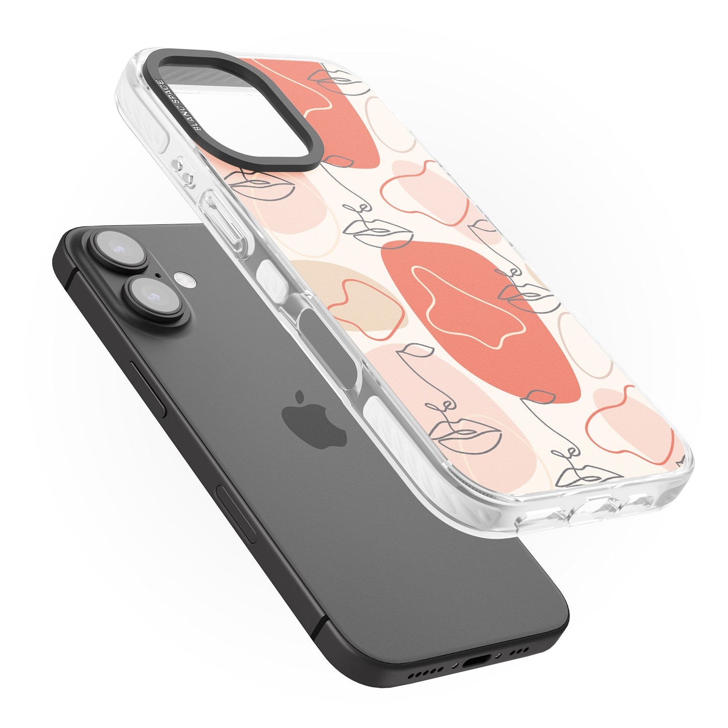 Abstract Face Line Art