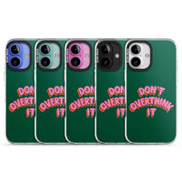 N'y réfléchissez pas trop.