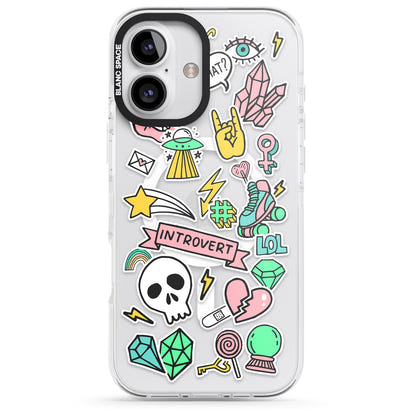 Autocollant introverti